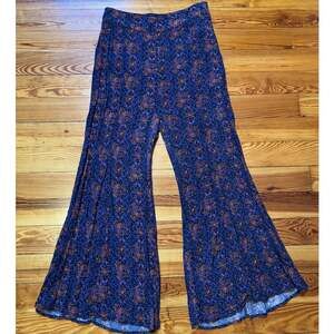 Anthropologie Elevenses Wide Leg Patterned Pants